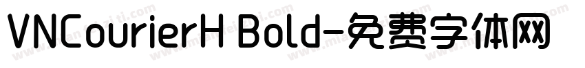 VNCourierH Bold字体转换
